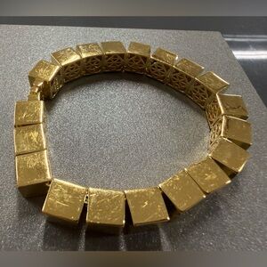 Eddie Borgo Cube Bracelet Yellow Gold Plated